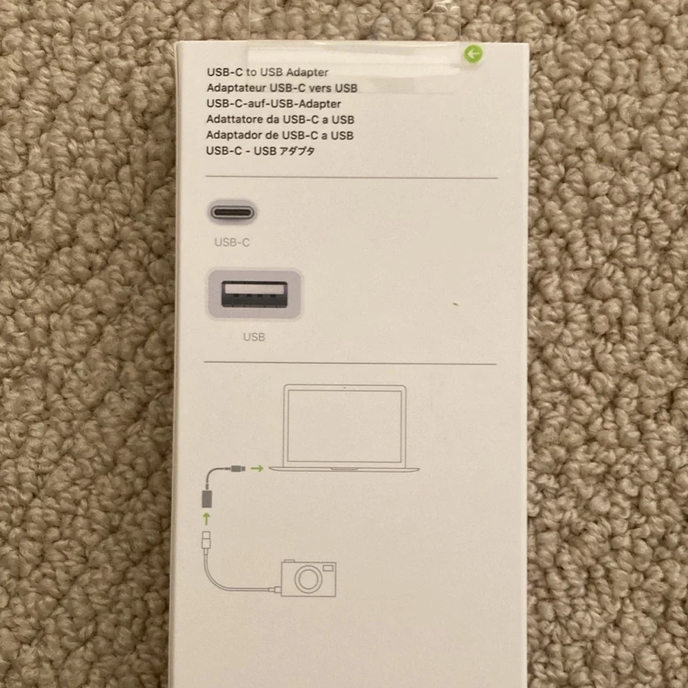 NEW Apple USB-C to USB Adapter Cable White Guaranteed Authentic NIB